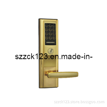 Waterproof Electronic Digital Golden Colored Password Door Lock